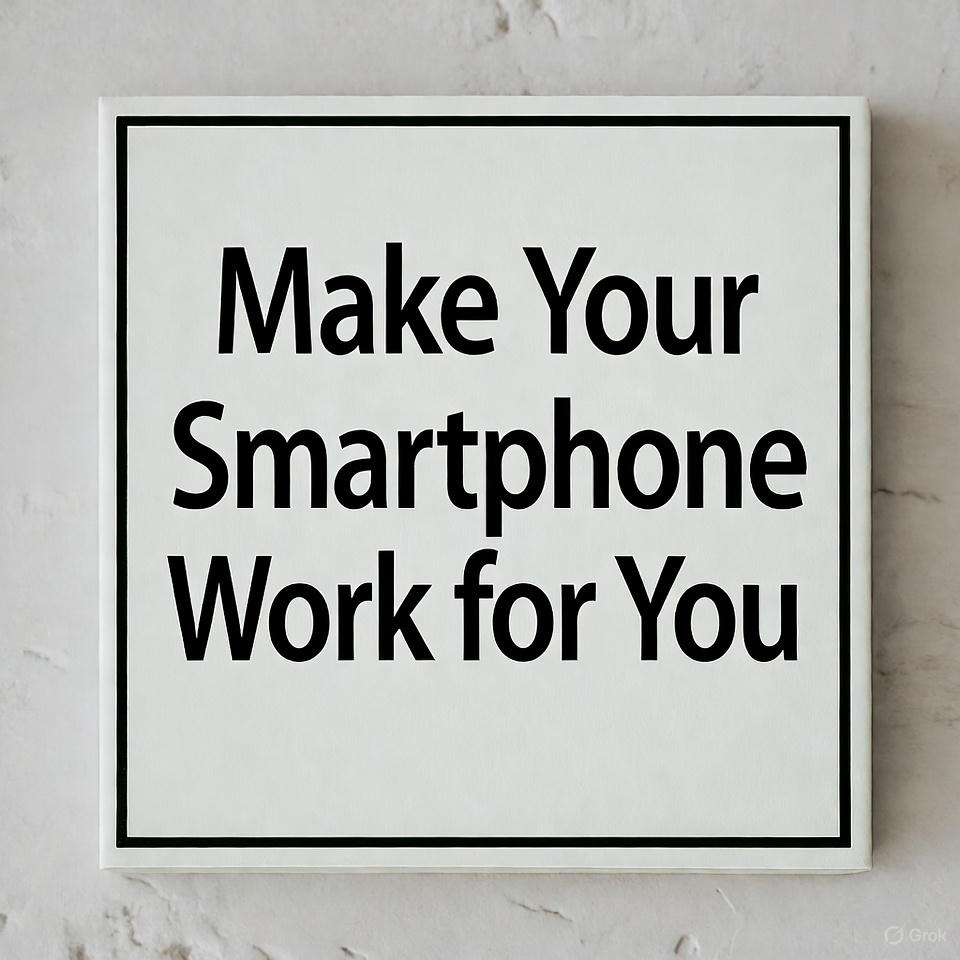 Make Your Smartphone Work for You