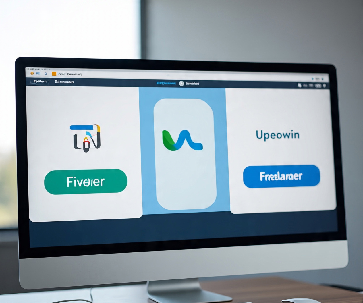 Fiver , Upework, Freelancer log in one Fram