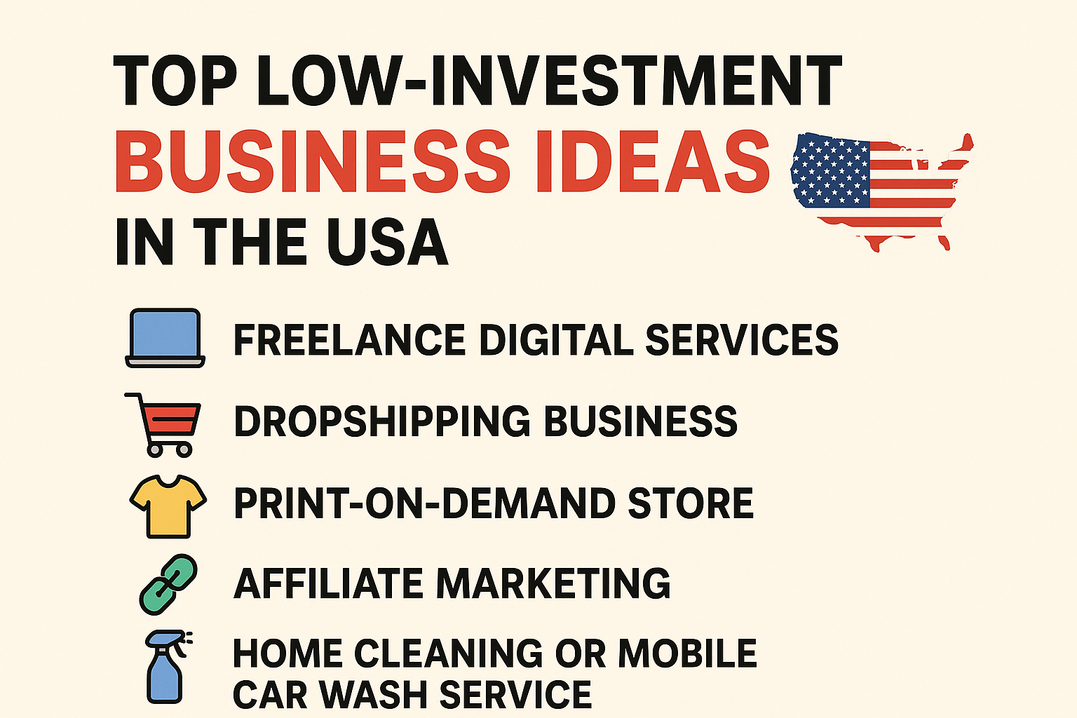 Low-Investment Business Ideas in the USA