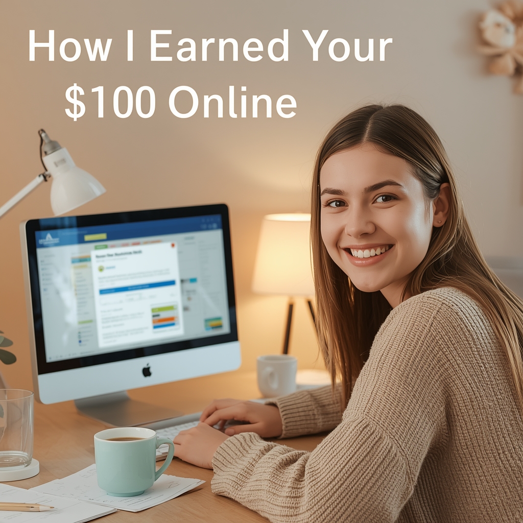How I Earned My First $100 Online